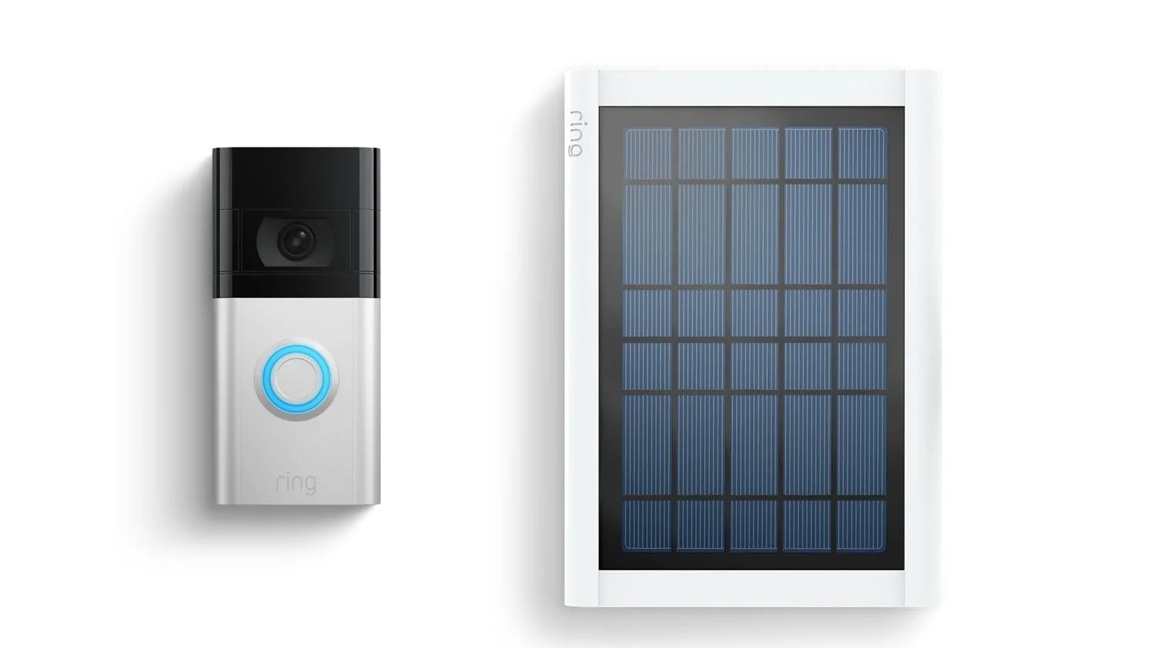 2. Ring Doorbell with Solar Panel